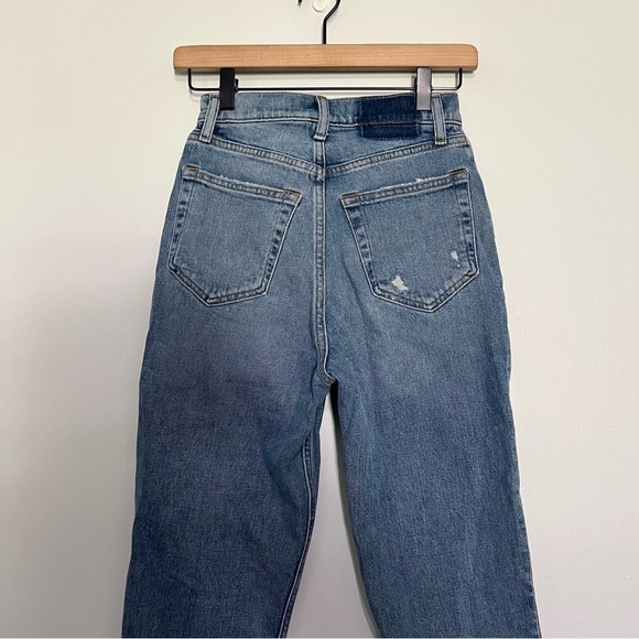 Abercrombie & Fitch curve love the 90s straight ultra high rise jeans blue 25/00 - Picture 7 of 8